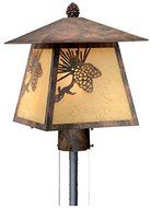 Vaxcel OP50585OA Whitebark 11-Inch Outdoor Post Light, Olde World Patina by Vaxcel
