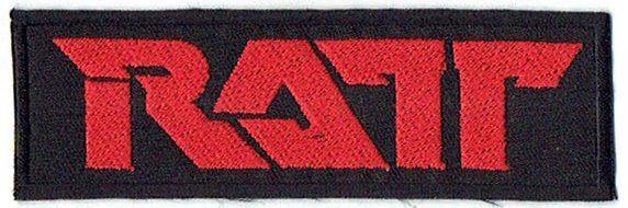 4.6" X 1.5" Ratt an American Rock Music Band" Applique Embroidered Iron on Patches By Botan