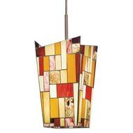 Kichler Lighting 65386 6-Light Foyer Pendant, Olde Bronze Finish with Tiffany Art Glass by Kichler