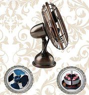 Shihua Compact USB Powered Desk Mini Fan Bronze Copper Desktop Fan N4