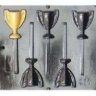 Trophy Lollipop Chocolate Candy Mold 214