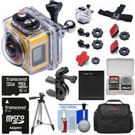Kodak PixPro SP360 Wi-Fi HD Video Action Camera Camcorder - Aqua Sport Underwater Housing + Handlebar Mount +...