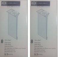SEBO 6629AM Vacuum Filter Bag Box for K Series, (2 packs of 8 =16 Bags)