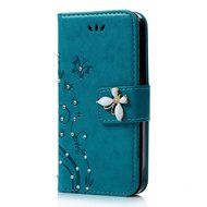 Spritech(TM) LG G Stylo Cellphone Bling Case,PU Leather Wallet Slim Fold Phone Cover 3D Handmade Bling Rhinestone... N4