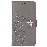 Spritech(TM) LG G Stylo Cellphone Bling Case,PU Leather Wallet Slim Fold Phone Cover 3D Handmade Bling Rhinestone... N5