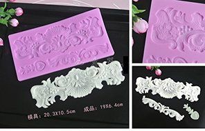 Anyana Vintage Decorative Pattern Silicone Fondant Mold Cake Decorating Pastry Gum Pastry Tool Kitchen Tool Sugar... N2