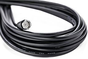 ViewTV Coaxial Cable (50 Feet) with Coaxial Coupler - Extend Your Digital TV Antenna Cable N6