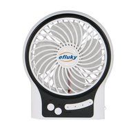 Efluky Mini USB 3 Speeds Rechargeable Portable Table Fan, 4.5-Inch, Black N2