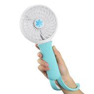 Deli 3 Speeds Electric Portable Rechargeable Mini Handheld Fan with LED Light, Powered by Battery/USB Cooler Fan... N4