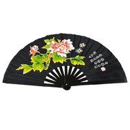 Chinese Kung Fu Tai Chi Fan Arts Dance/Practice Performance Bamboo Folding Fan (Dragon And Phoenix blue background) N17