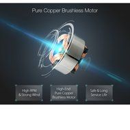 MATCC 10 Inch Large Air Circulator Cooling Desktop Fan With 360 Degree Rotatable USB Rechargeable? 18650 Battery... N5