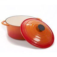 ENAMEL CAST IRON 5-QUART DUTCH OVEN BY SELECT HOME N2