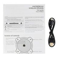 TIVDIO P-4906 Portable IPX7 Waterproof Shower Speaker with Bluetooth AUX input Built-In Microphone for Smartphone... N6