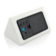 GEARONIC TM Modern Triangle Wood LED Wooden Alarm Digital Desk Clock Thermometer Classical Timer Calendar Updated... N24