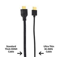 BuyCheapCables&reg; 3ft Super Thin / Ultra Slim 36AWG HDMI Male-Male High Speed v1.4 Cable w/ Ethernet (3 Feet | 0.91m) N8