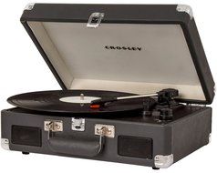 Crosley CR8005C-NV Cruiser II Portable Battery Powered 3-Speed Turntable, Navy N4