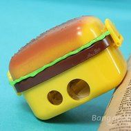 Pink Lizard 2 Hole Hamburger Pencil sharpener Eraser School Stationery N4