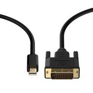 Mini DP to DVI, Rankie 6FT Gold Plated Mini DisplayPort (Thunderbolt Port Compatible) to DVI Cable - R1103 N4