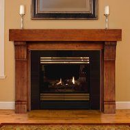 Pearl Mantels 196-48 Cumberland Fireplace Mantel, Unfinished with 48-inch Interior Opening N2
