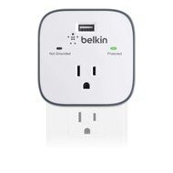 Belkin 1-Outlet Surge Protector with USB Port (2.1 AMP / 10 Watt), BSV101bgCW N4