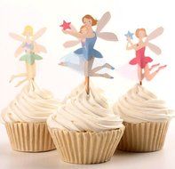 Yunko 48 Fairy Girls Dancers Fun Cupcake Decorative Toppers Cupcake Decorating Tools for Birthday Party