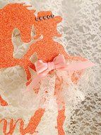 Cowgirl Horse Dog Cake Topper N2