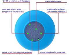 Mybase-mini Ultra Portable Waterproof Bluetooth Wireless Stereo Speakers with Suction Cup for Showers, Bathroom...