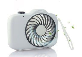 Touchshop Portable Mini USB Camera Shape Hand-Hold Fan by Rechargeable 18650 Battery/USB Infinitely Variable Speeds... N6