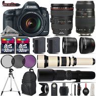 Canon EOS 5D Mark III DSLR Camera + Canon 24-105mm IS USM Lens + Tamron 70-300mm Di LD Macro Lens + 650-1300mm... N2