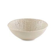 Organic 3D Texture Melamine Salad Bowl in Clay