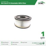Dirt Devil F15 Washable HEPA Filter - 2 Pack - Fits all Dirt Devil Quick Vac Models - Similar to part # 1-SS0150... N3