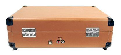 PYLE PVTT2UGR Retro Belt-Drive Turntable with USB-to-PC Connection with Built-In Rechargeable Battery (Gray) N5