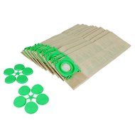 Sebo Genuine 3 Layer Paper Dust Bags for Sebo Bagged Vacuum Cleaners - 5093 (Pack of 10)