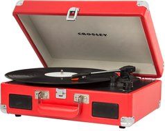 Crosley CR8005C-NV Cruiser II Portable Battery Powered 3-Speed Turntable, Navy N5