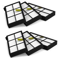 6Pcs iRobot 800 Series Hepa High Performance Filters for Roomba 870 880 Vacuum Cleaner
