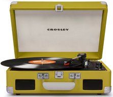 Crosley CR8005C-NV Cruiser II Portable Battery Powered 3-Speed Turntable, Navy N8