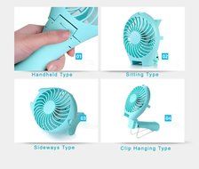 Niceshop Handfan Rechargeable Fans Portable Battery Fan USB Mini Foldable Personal Cooling with Umbrella Hanging... N5