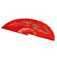 Chinese Kung Fu Tai Chi Fan Arts Dance/Practice Performance Bamboo Folding Fan (Dragon And Phoenix blue background) N27