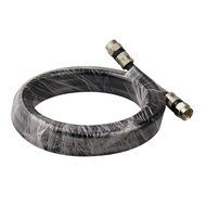 (3 PACK) FOWOD RG6 TV Black Coaxial Cable, 6 Feet, with F-Male Connectors, Double Shielded, High Performance,... N4