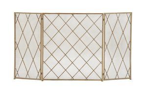 Deco 79 50364 Striking Metal Fire Screen, 52" W x 31" H