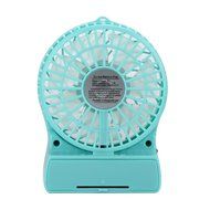 iKKEGOL Mini Portable Wireless Rechargeable Super Strong Wind Fluorescence Cooling Desk Fan - 3 Mode Wind Speed...