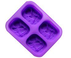Hanperal 4 Cavity Silicone DIY Soap Mold Handmade Candle Mould Rectangular Mold with Angel Design N2