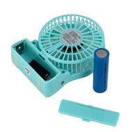 iKKEGOL Mini Portable Wireless Rechargeable Super Strong Wind Fluorescence Cooling Desk Fan - 3 Mode Wind Speed... N2