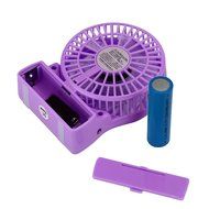 iKKEGOL Mini Portable Wireless Rechargeable Super Strong Wind Fluorescence Cooling Desk Fan - 3 Mode Wind Speed... N3