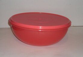 New Tupperware Fix N Mix Bowl 26 Cups Watermelon Coral Color