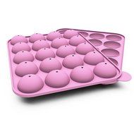 Silicone Cake Pop Molds &ndash; Pink BPA Free Nonstick Flexible Durable Odorless &ndash; Baking or Freezing - Bitesize Fancy...