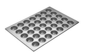 Focus Foodservice 35 Cup Cupcake Pan, 17 7/8 x 25 7/8 inch -- 3 per case.