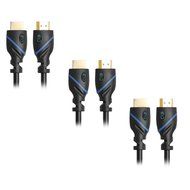 C&amp;E 5 Pack High Speed HDMI Cable with Ethernet 8 Feet, Supports 3D and Audio Return, CNE620732 N2