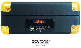 Boytone BT-101TBBK 5 in 1 Briefcase Record Player AC-DC Built in Rechargeable Battery, with 2 Stereo Speakers... N5