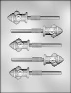 CK Products 2-Inch Fire Plug Sucker Chocolate Mold